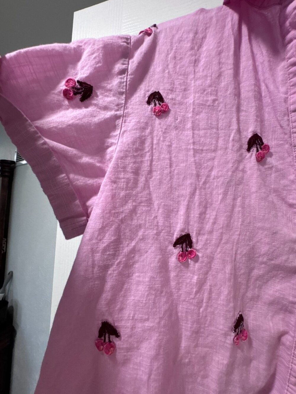 Maeve Fruit Embroiders Short Sleeve Shirt - Picture 8 of 9